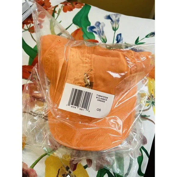 New NWT Polo Ralph Lauren Men Cotton Chino Ball Cap Hat Color Lifeboat Orange - Picture 3 of 14